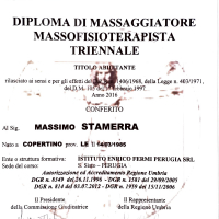 Diploma - Massaggiatore e Massofisioterapista